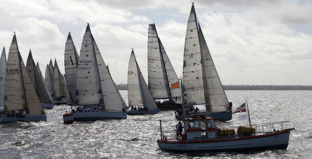 Festival of Sails 2012 - first startline © Sail-World.com /AUS http://www.sail-world.com